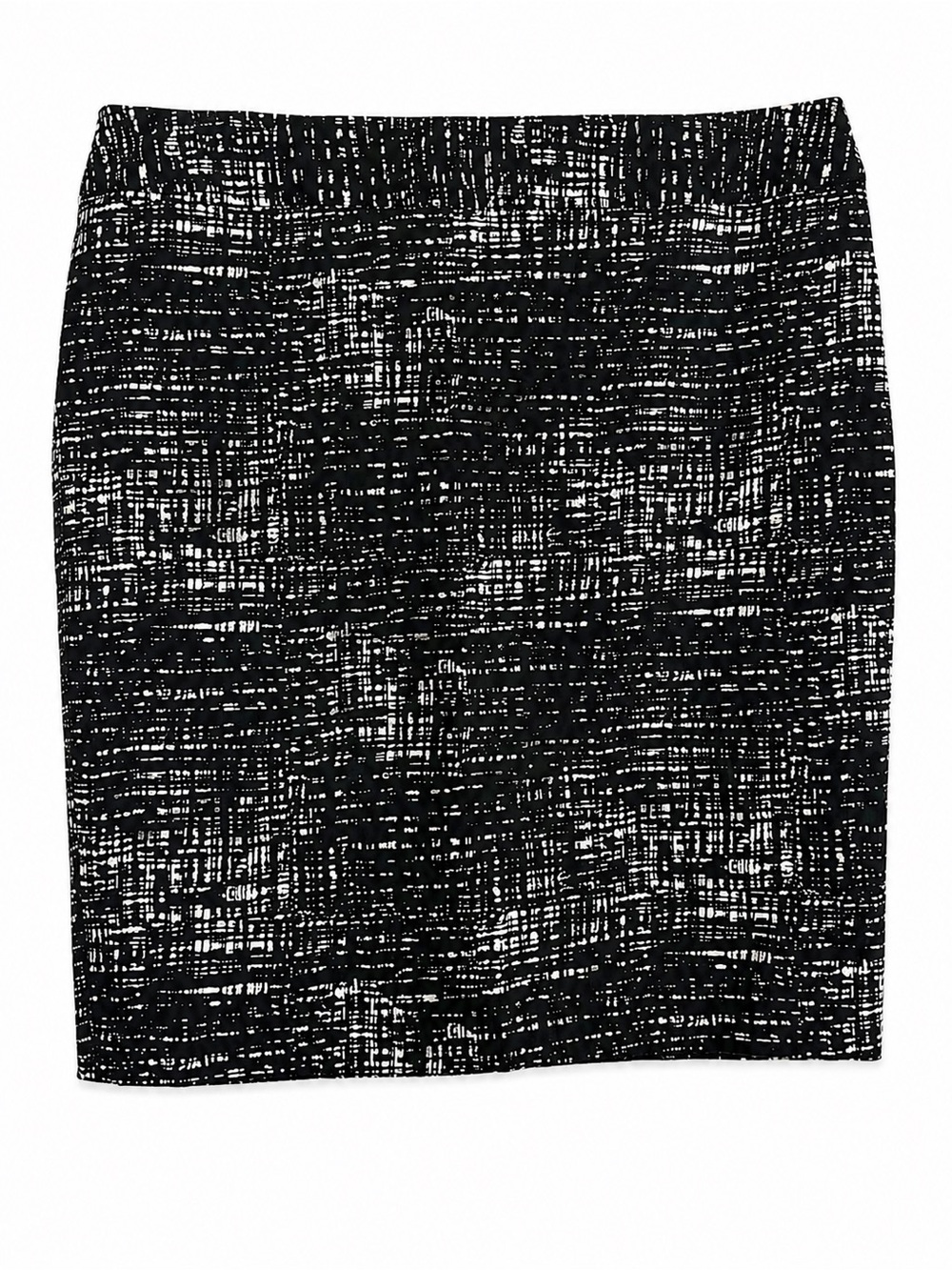 Ann Taylor Black White Abstract Print Pencil Skirt Women’s Size 10